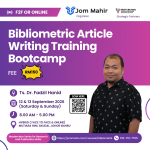 Kursus Penulisan Artikel Bibliometrik Dengan Bantuan AI : Research Masterclass Series